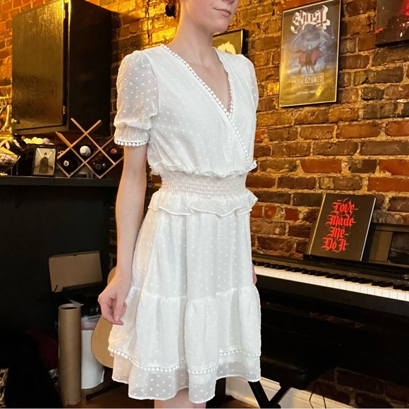 Dennis Maglic white flounce dress XS - Picture 1 of 3